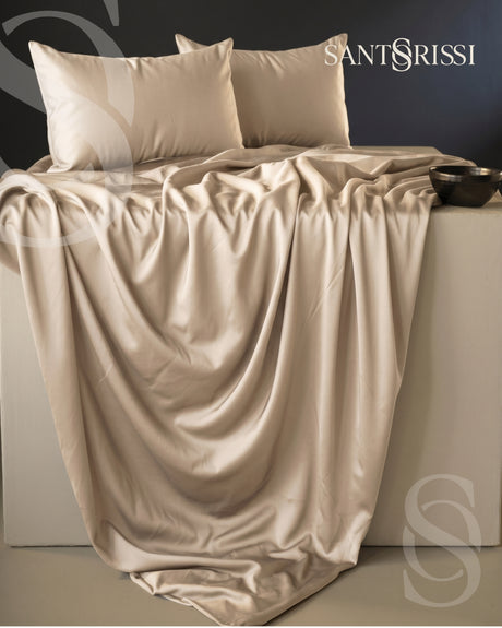 Champagne Italian MicroModal satin bedding – MONET Collection (Shine)