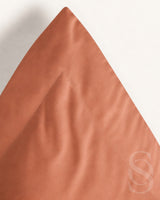 Italian Cotton Sateen Pillowcase – Terra Bruciata Collection · Muro al tramonto