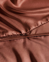 Italian Cotton Sateen Duvet Cover – Terra Bruciata Collection · Argilla scura