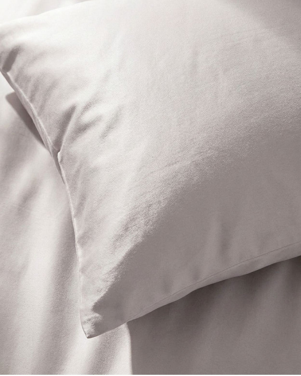 Double Duvet Cover Set 200x200 with 2 Pillowcases · Italian Cotton Sateen · Cenere chiara
