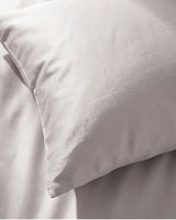 Double Duvet Cover Set 200x200 with 2 Pillowcases · Italian Cotton Sateen · Cenere chiara