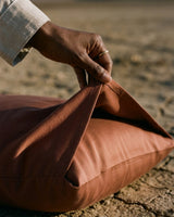 Italian Cotton Sateen Pillowcase – Terra Bruciata Collection · Argilla scura