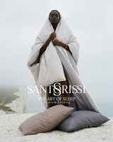Light grey Italian cotton sateen bedding – Pietra e Cenere Collection (Cenere chiara)