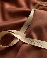 Italian Cotton Sateen Pillowcase – Terra Bruciata Collection · Argilla scura