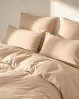 Sand Italian cotton sateen bedding – Terra Bruciata Collection (Sabbia secca)