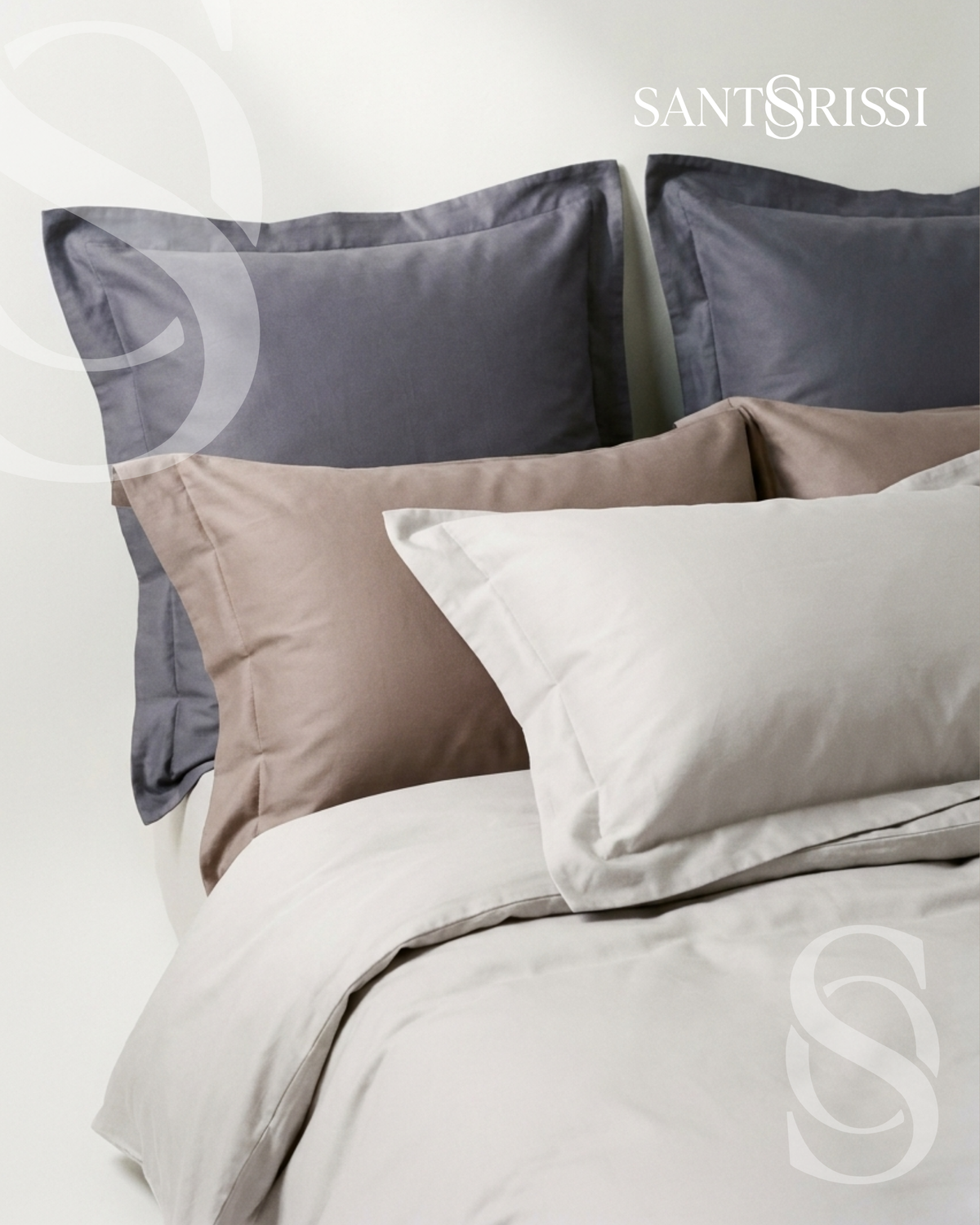  Italian cotton sateen bedding – Pietra e Cenere Collection 