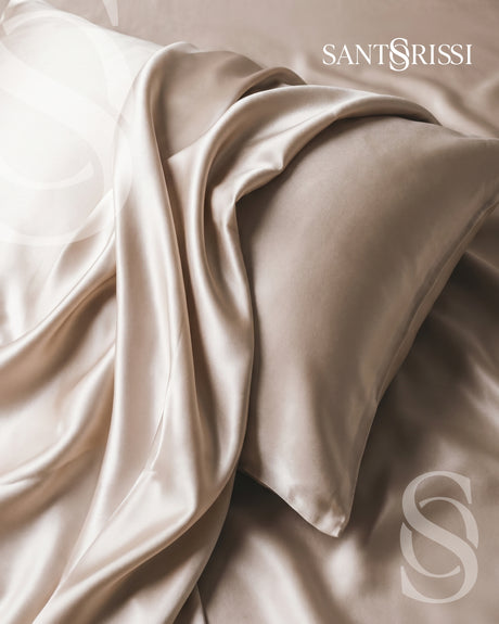 Champagne Italian MicroModal satin bedding – MONET Collection (Shine)