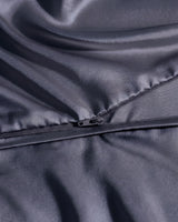 Double Duvet Cover Set 200x200 with 2 Pillowcases · Italian Cotton Sateen · Ardesia