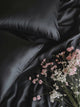 Black Italian MicroModal satin bedding – MONET Collection (Nero)